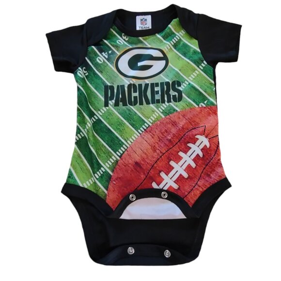NFL Team Apparel Green Bay Packers Onesie Size 3-6 Months - Picture 2 of 6